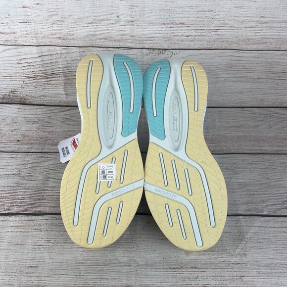 Skechers Slip-ins GO WALK Max Areena Womens Sz 10.5 Running Shoes Gray Aqua - Picture 8 of 9